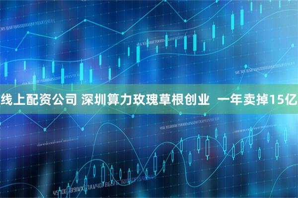 线上配资公司 深圳算力玫瑰草根创业  一年卖掉15亿